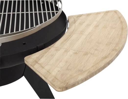 Tepro Garten "Cranford" Rund Holzkohle-Grill Grill-Fläche (Durchmesser)=760mm Schwarz, Edelstahl