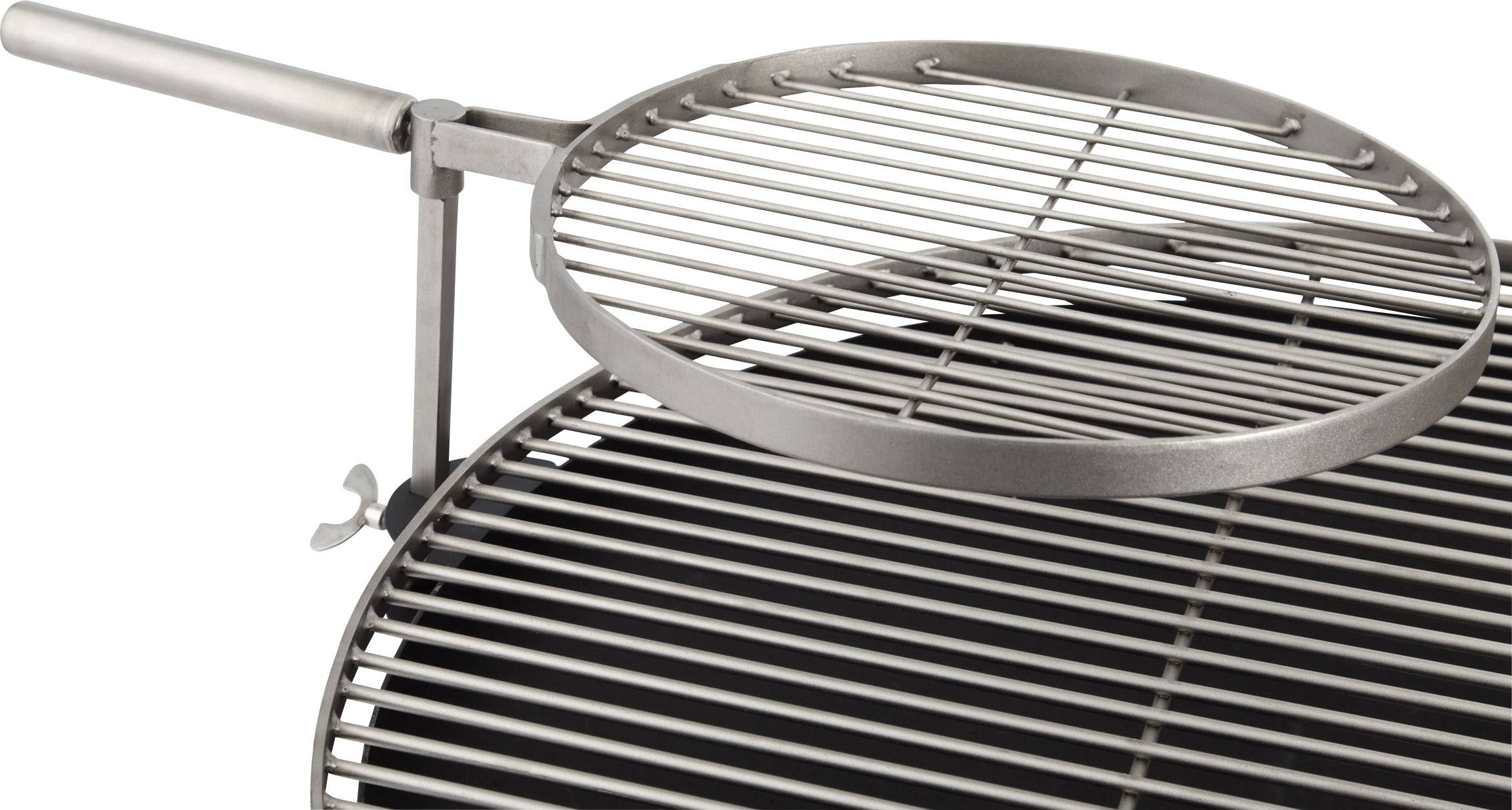 Tepro Garten "Cranford" Rund Holzkohle-Grill Grill-Fläche (Durchmesser)=760mm Schwarz, Edelstahl