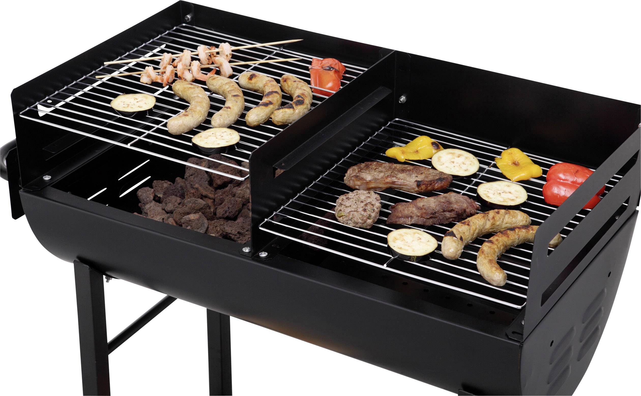 tepro Garten Detroit Fass Holzkohle-Grill Schwarz