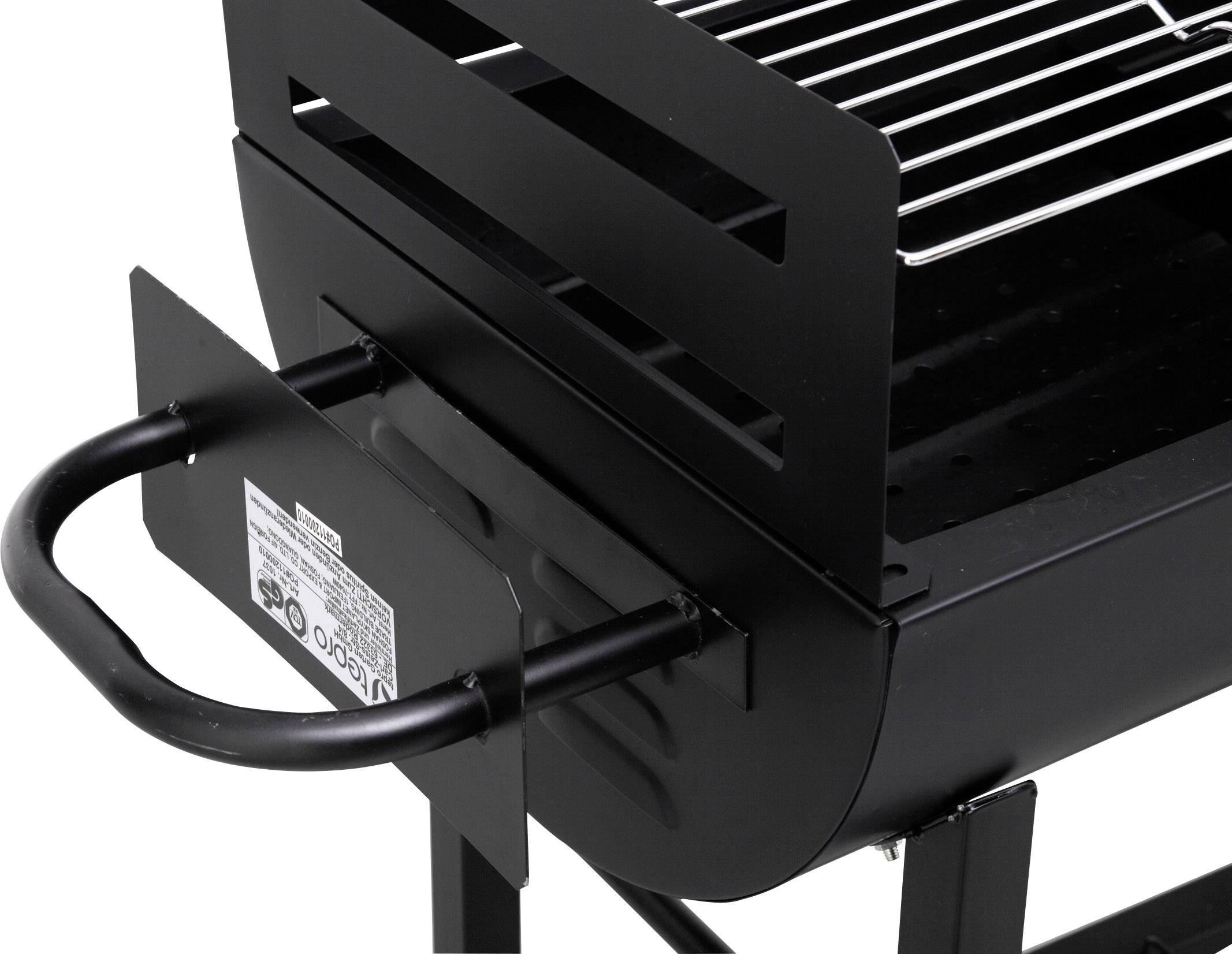tepro Garten Detroit Fass Holzkohle-Grill Schwarz