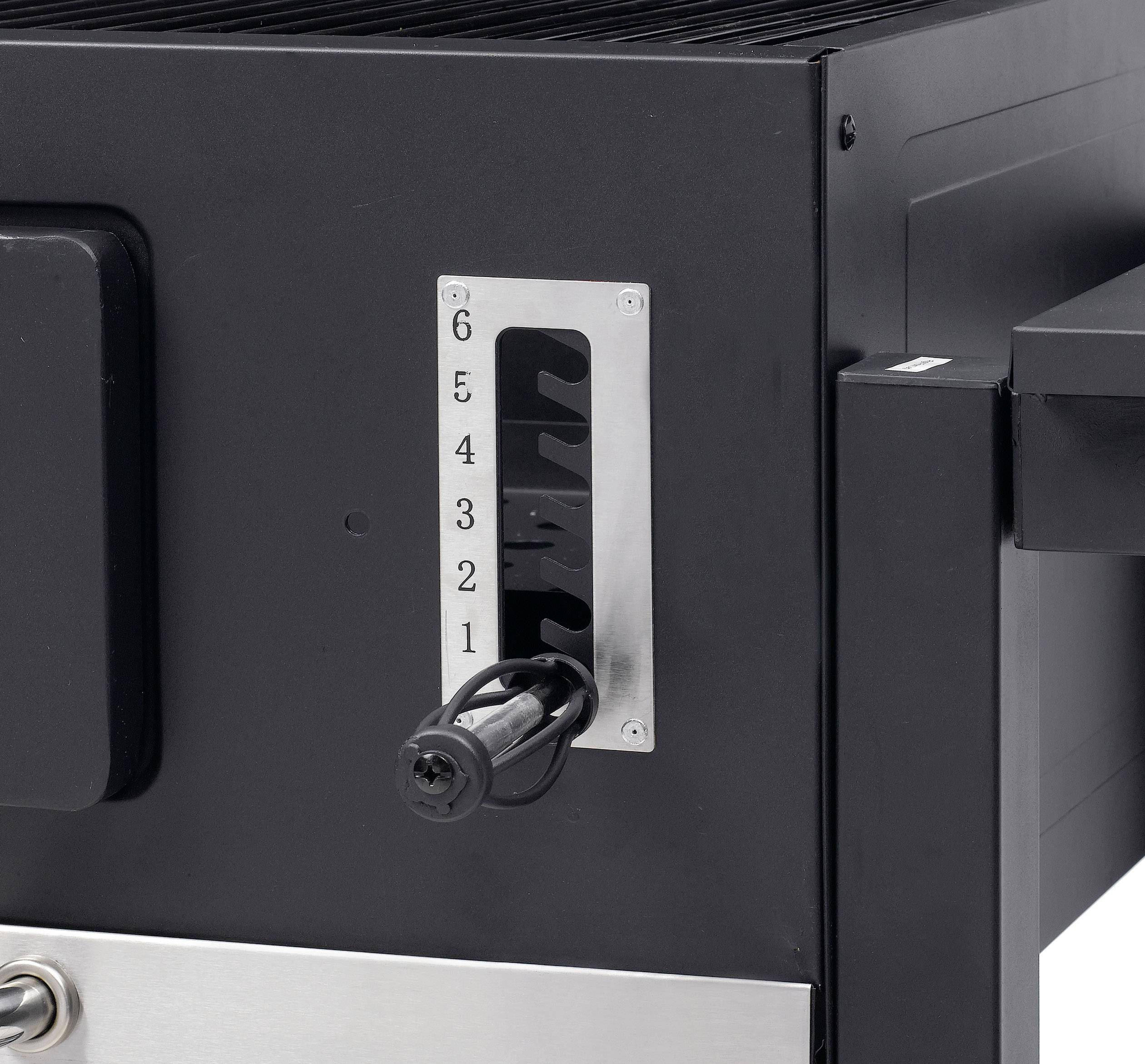 tepro Garten Toronto XXL Grillwagen Holzkohle-Grill Thermometer im Deckel Schwarz, Edelstahl
