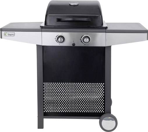 Tepro Garten Princeton Gas Grill 2 Brenner, Thermometer im Deckel Schwarz, Silber