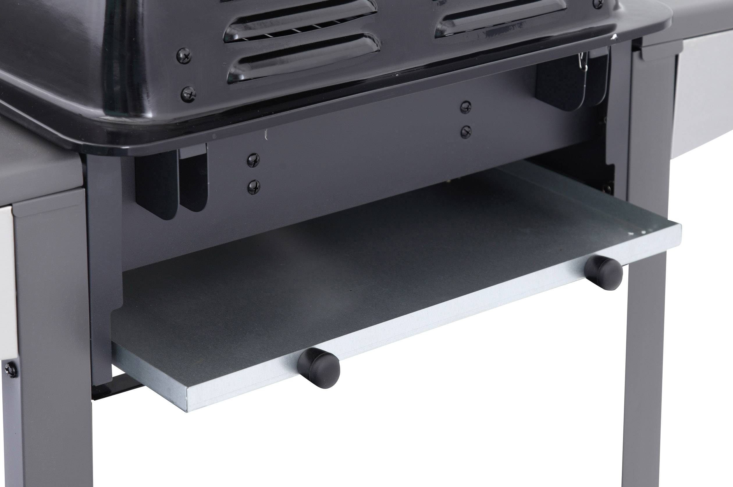 Tepro Garten Princeton Gas Grill 2 Brenner, Thermometer im Deckel Schwarz, Silber