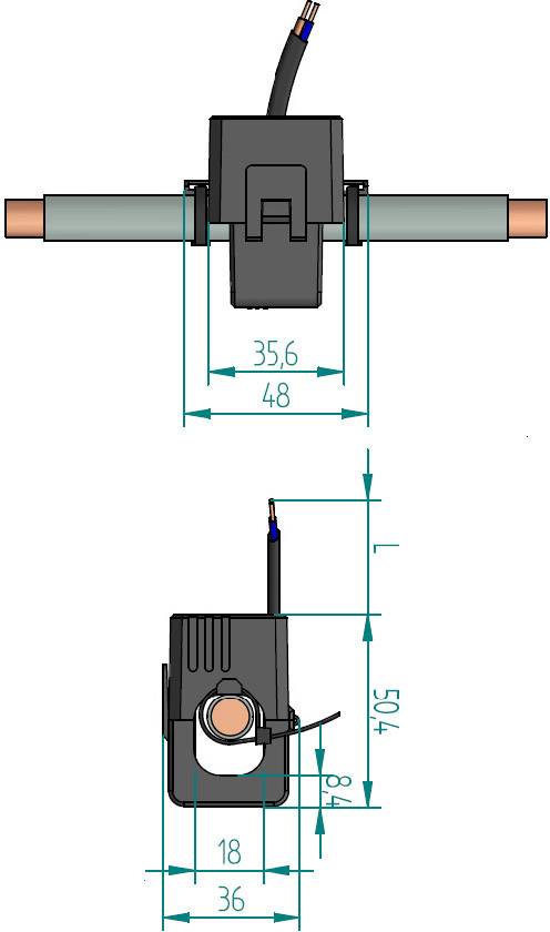Gossen Metrawatt SC30 200/1A 0,2VA Kl.1 18mm U118F Primärstrom 200A Sekundärstrom 1A 1St.