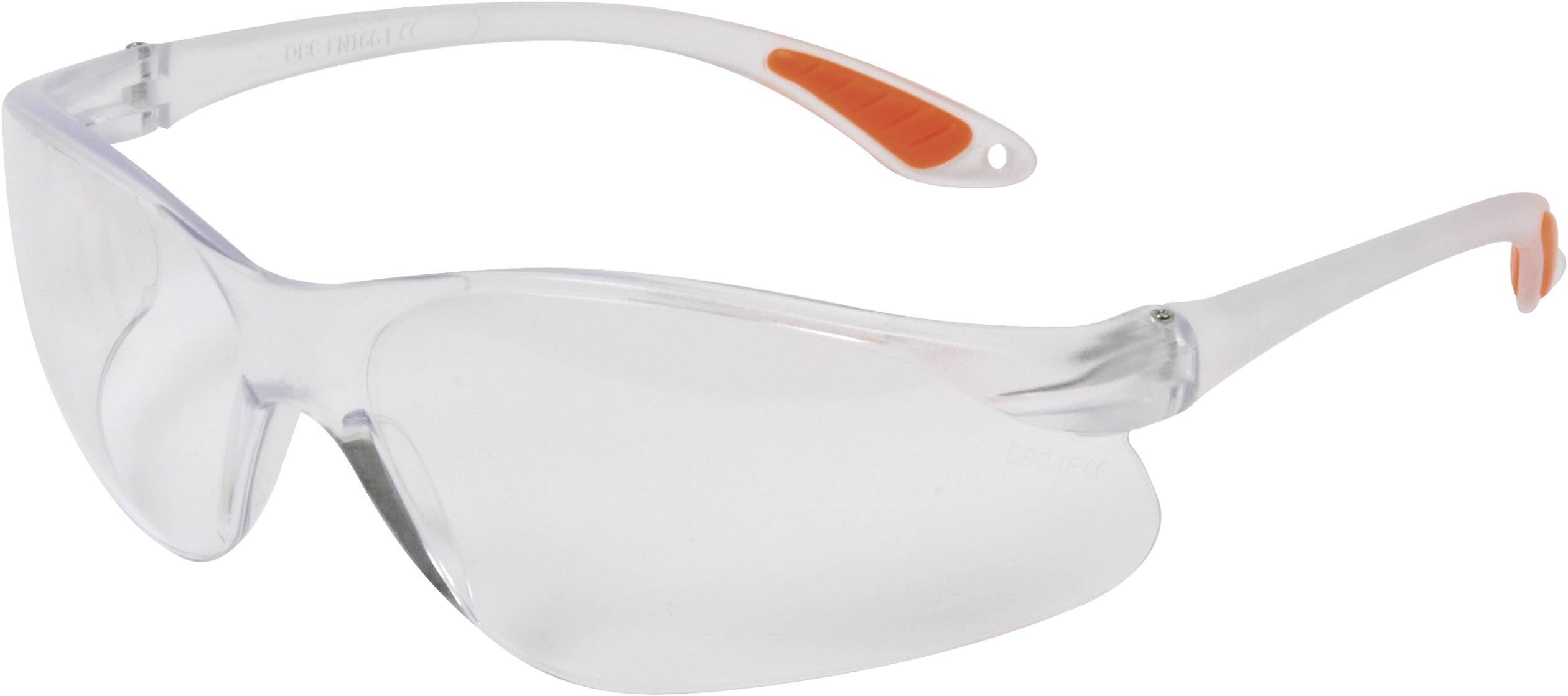AVIT AV13021 Schutzbrille Transparent, Orange EN 166-1 DIN 166-1