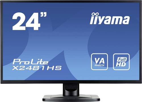 Iiyama ProLite X2481HS-B1 LED-Monitor 59.9cm (23.6 Zoll) EEK B (A+++ - D) 1920 x 1080 Pixel Full HD