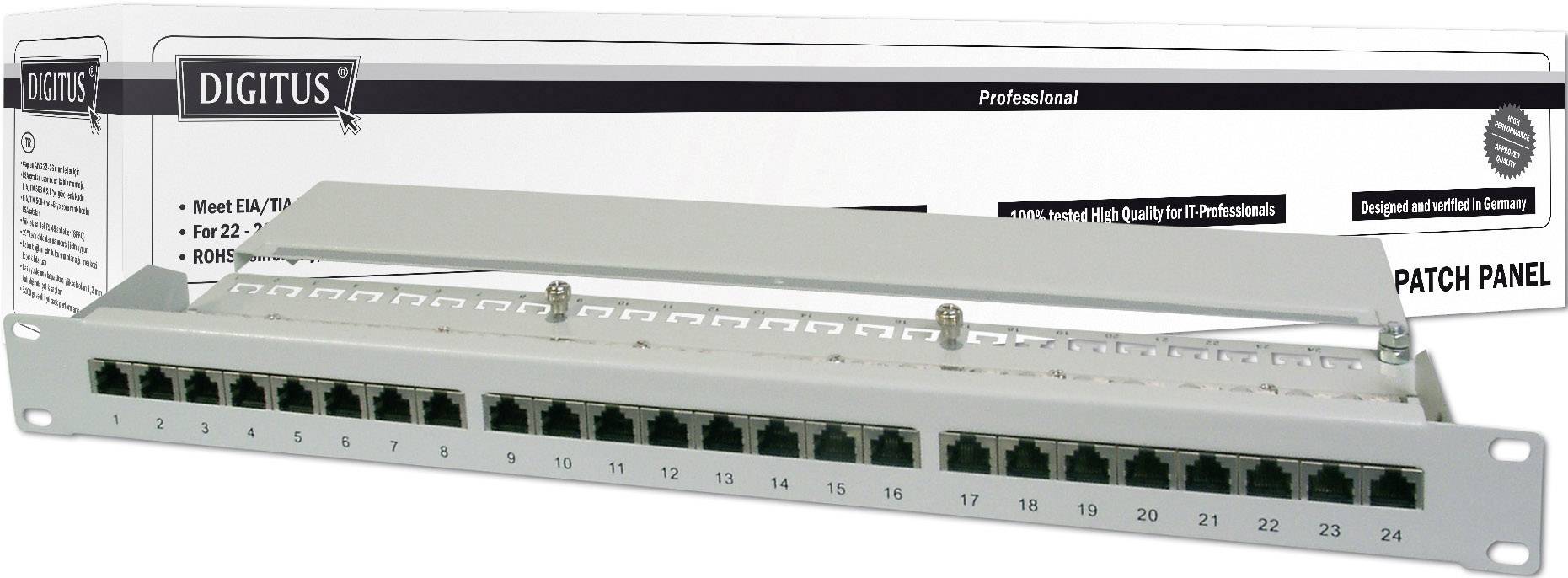 Digitus DN-91516S 16 Port Netzwerk-Patchpanel 483mm (19") CAT 5e 1 HE Unbestückt