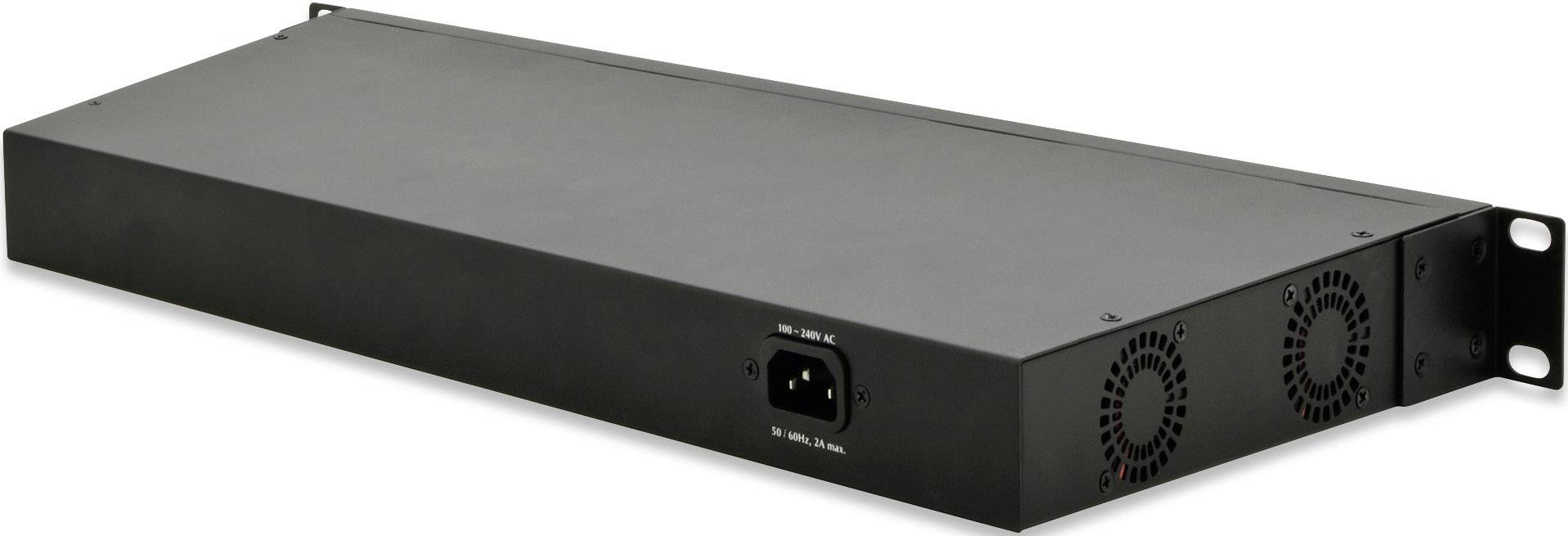 Digitus  Netzwerk Switch 16 Port 100 MBit/s PoE-Funktion