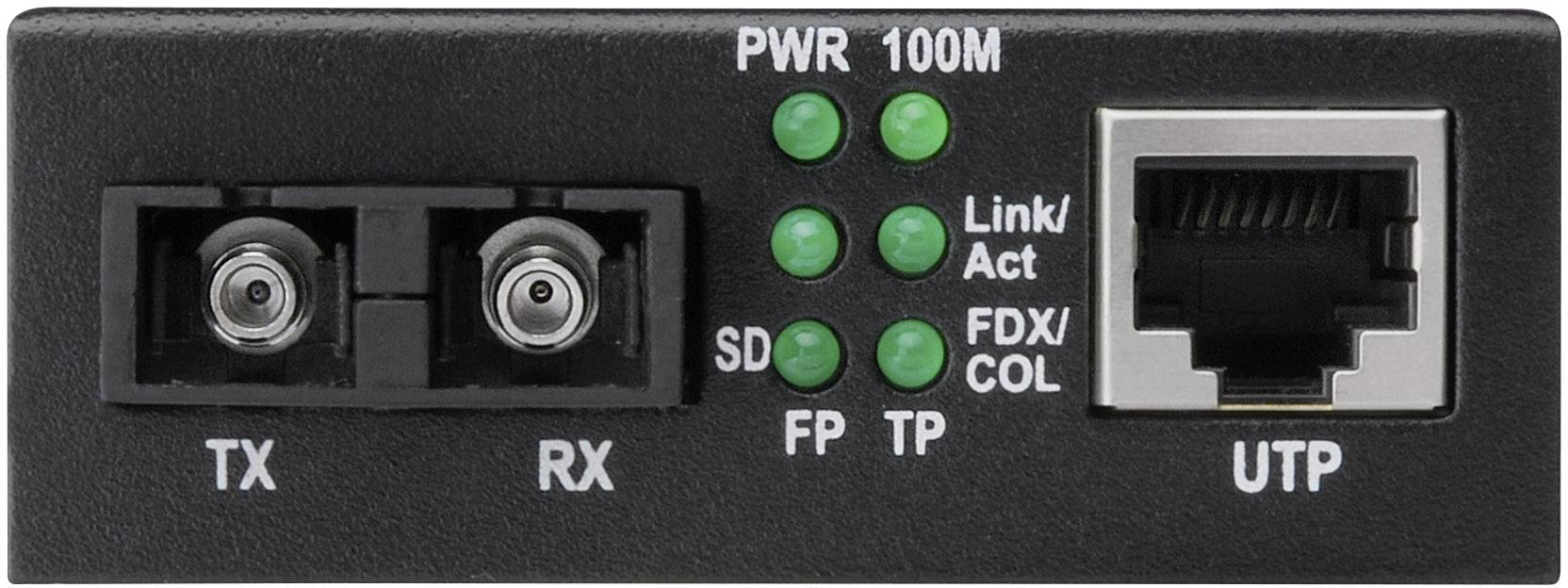 Digitus DN-82021-1 LAN, SC Duplex Netzwerk-Medienkonverter 100 MBit/s