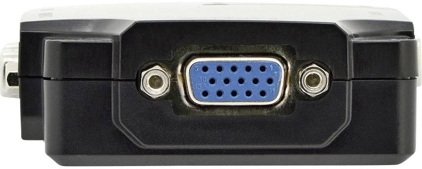 Digitus DS-42120-1 4 Port VGA-Splitter einzeln schaltbar, mit Status-LEDs 1920 x 1080 Pixel Schwarz
