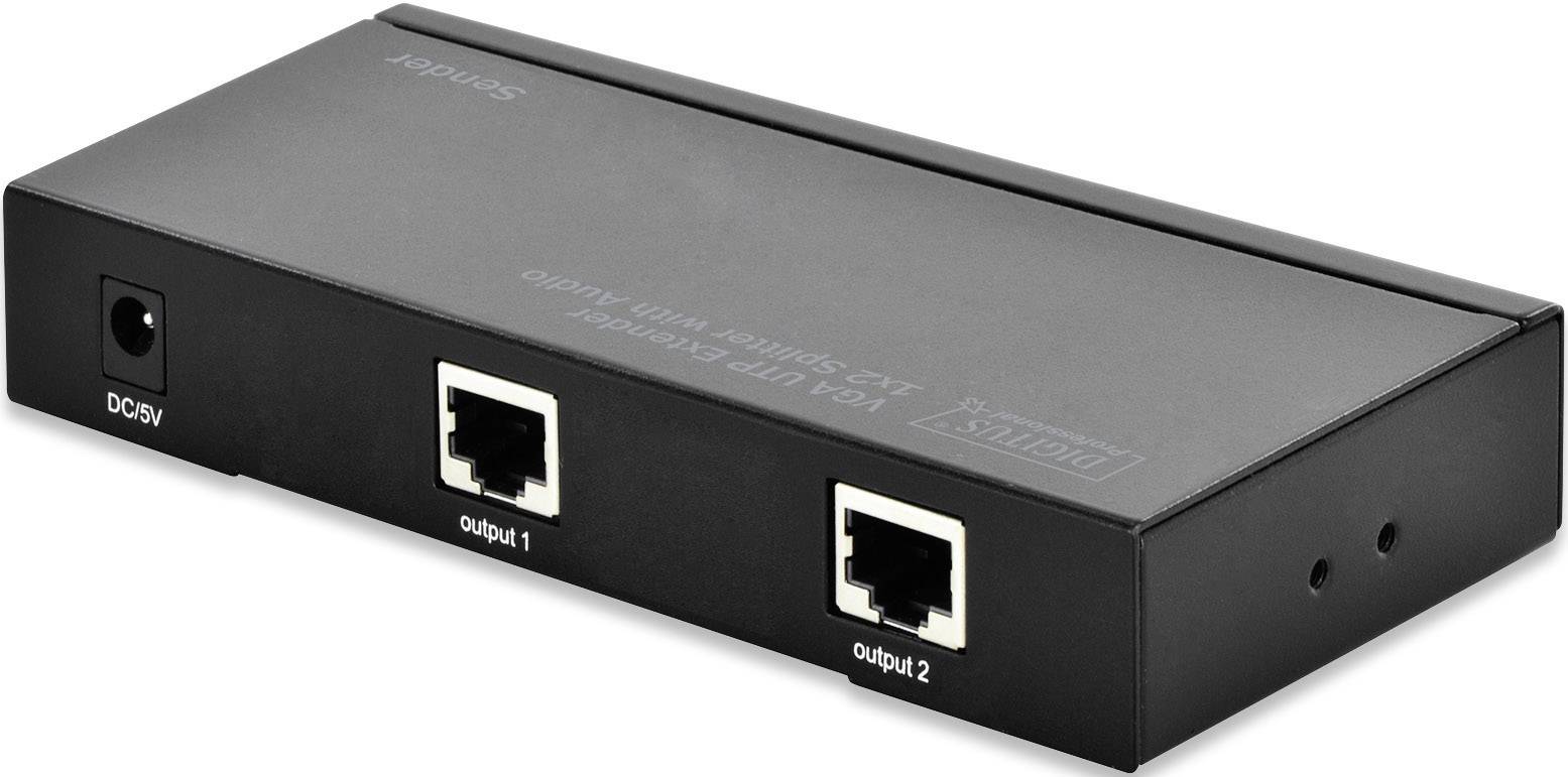 Digitus DS-53420 VGA, LAN (10/100MBit/s), LAN (10/100MBit/s) Extender (Verlängerung) über Netzwerkkabel RJ45 300m
