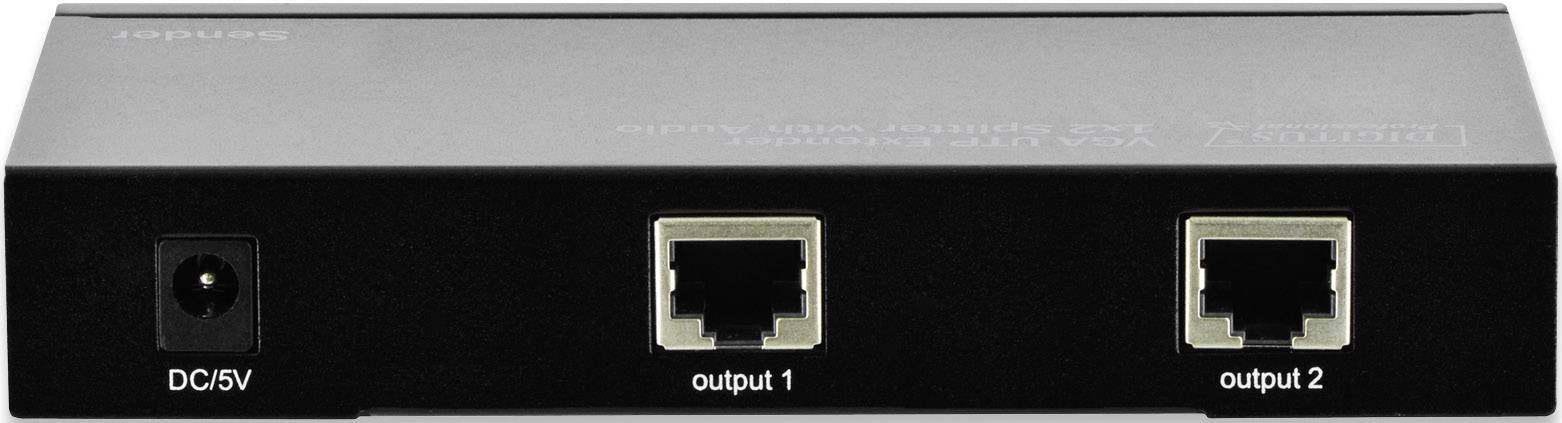 Digitus DS-53420 VGA, LAN (10/100MBit/s), LAN (10/100MBit/s) Extender (Verlängerung) über Netzwerkkabel RJ45 300m