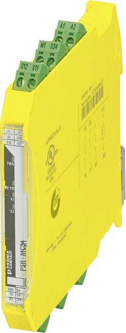 Phoenix Contact Sicherheitsrelais PSR-MC34-3NO-1DO-24DC-SP Betriebsspannung: 24 V/DC 3 Schließer (B x H x T) 12.5 x 116.6