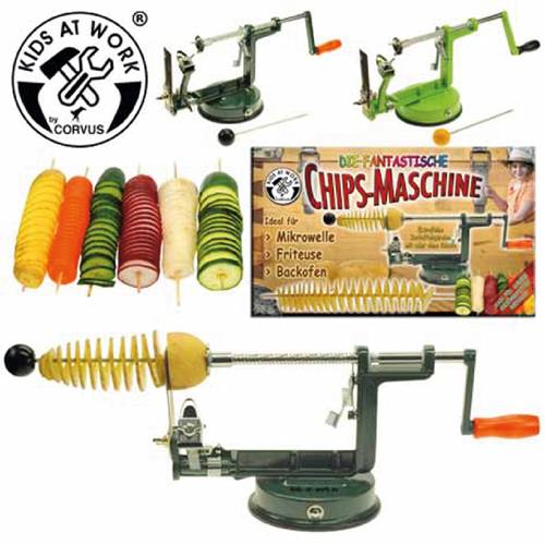 Vedes 600158 CORVUS Kids at Work Chipsmaschine auch für Gemüse geeignet