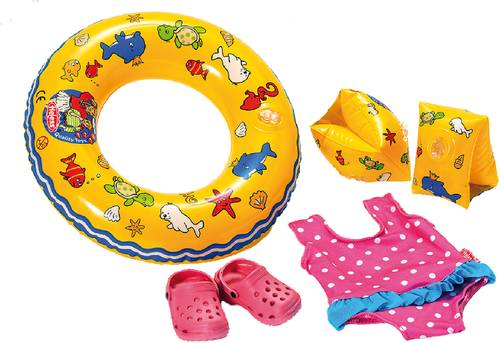 Vedes Puppen-Schwimmset mit Zubehör, Größe 35 - 45cm 88