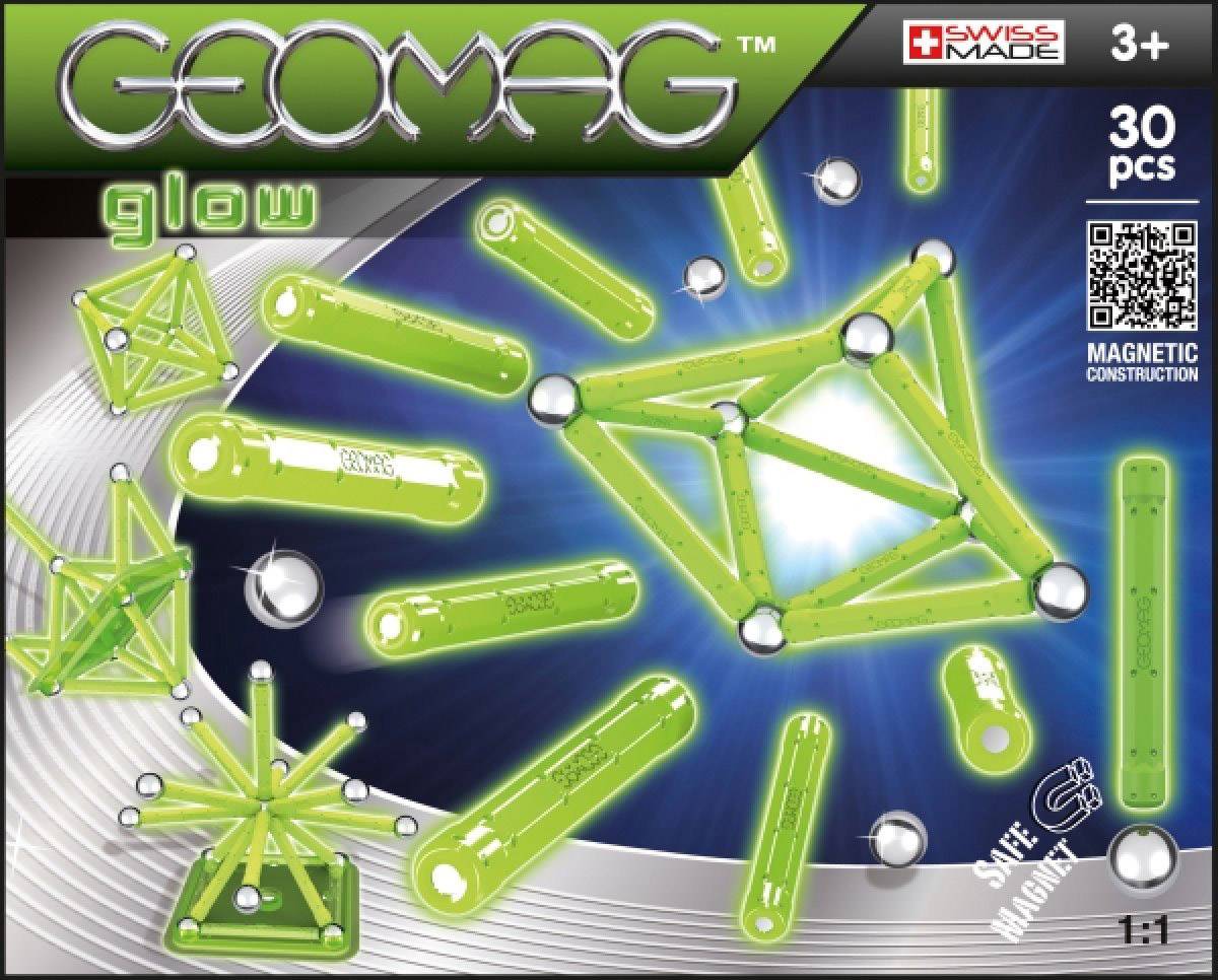 Geomag Color Mangnetkonstruktionsbaukasten glow 30-teilig