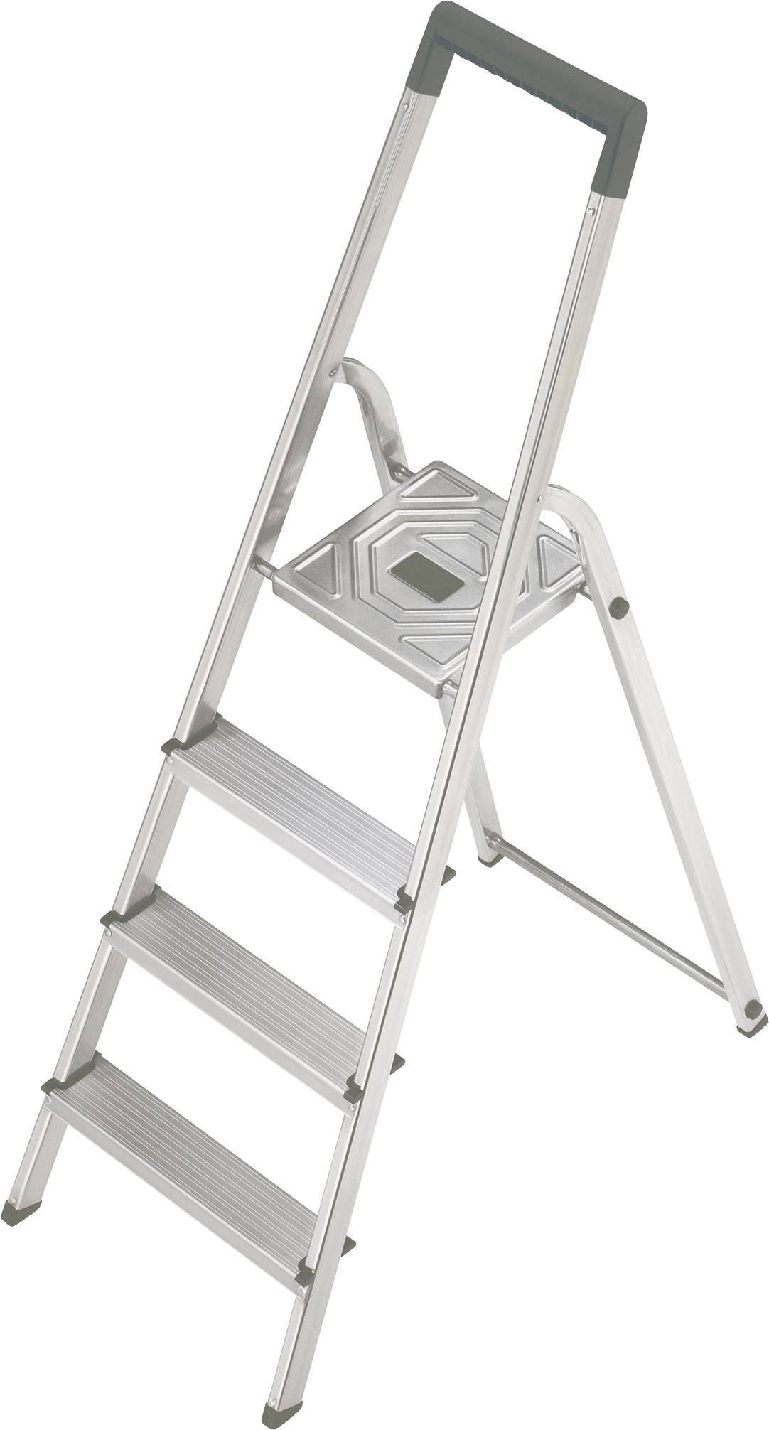 Hailo S 150 8924-321 Aluminium Stufen-Stehleiter Arbeitshöhe (max.): 2.6 m Silber 3.9 kg