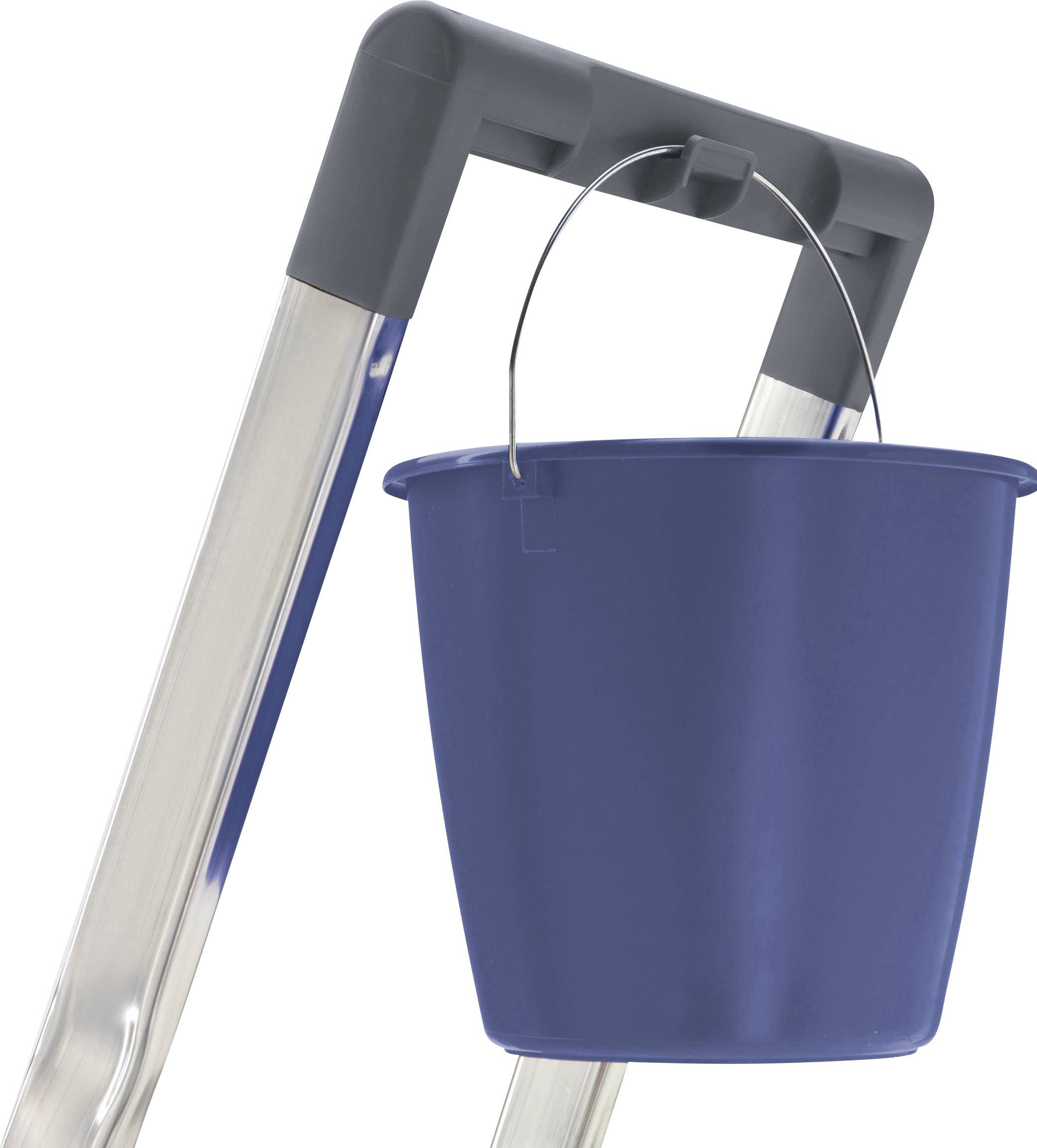 Hailo S 150 8925-321 Aluminium Stufen-Stehleiter Arbeitshöhe (max.): 2.8 m Silber 4.6 kg