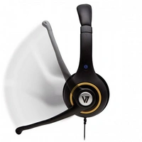 V7 Videoseven HU511-2EP PC-Headset USB schnurgebunden, Stereo On Ear Schwarz V7 Videoseven HU511-2EP PC-Headset USB schnurgebunden, Stereo On Ear Schwarz