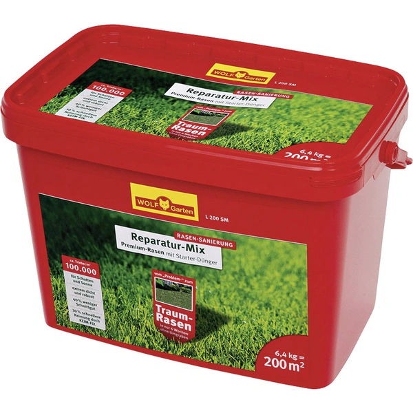 Wolf Garten 3810035 Rasensamen + Startdünger L 200 SM 1St. Wolf Garten 3810035 Rasensamen + Startdünger L 200 SM 1St.