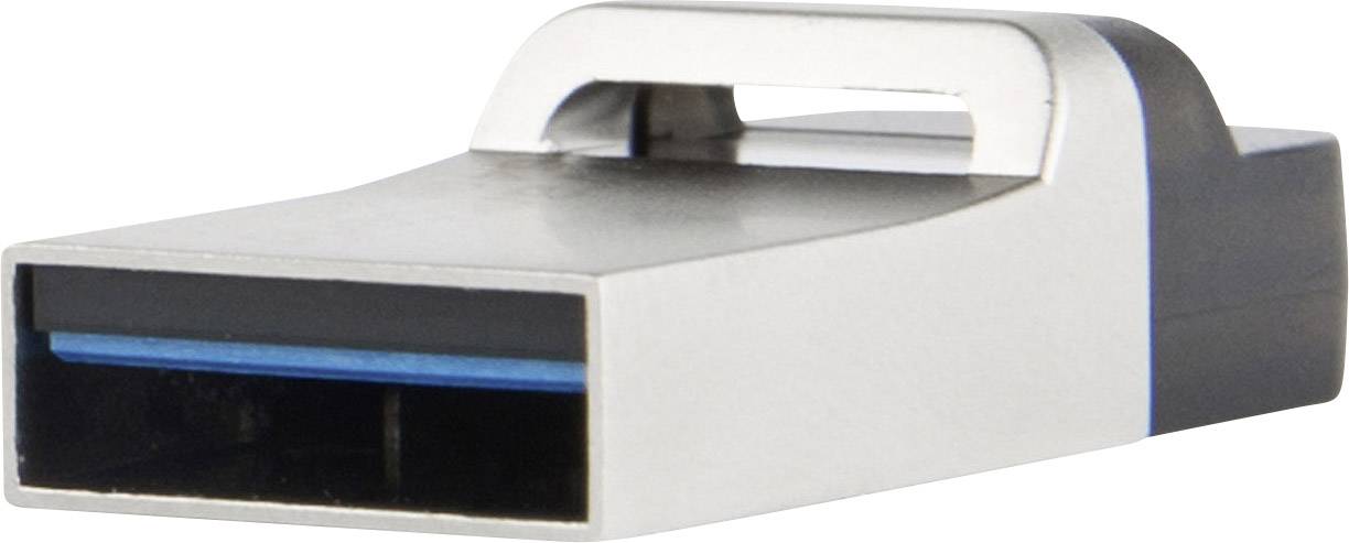 Transcend JetFlash® 880 USB-Zusatzspeicher Smartphone/Tablet Silber 64 GB Micro USB