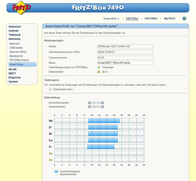 Eurotronic 700018-1 COMET DECT Funk-Heizkörperthermostat elektronisch
