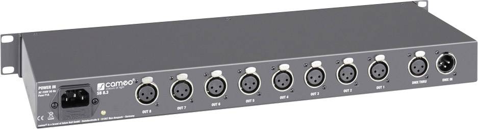 Cameo CLSB83 DMX Splitter 8-Kanal 19 Zoll-Bauform