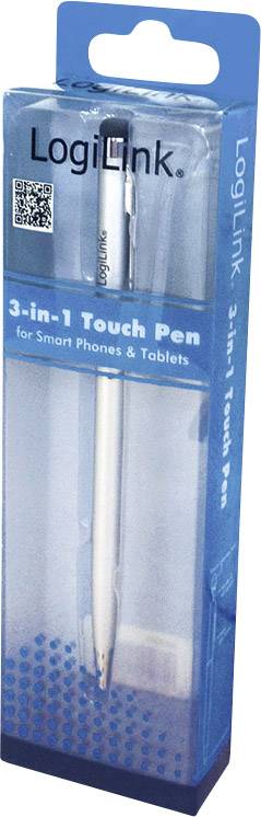 LogiLink AA0041 Touchpen mit Kugelschreiber Silber