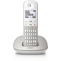 Philips XL4901S/38 Schnurloses Seniorentelefon Freisprechen, inkl. Mobilteil Champagner Philips XL4901S/38 Schnurloses Seniorentelefon Freisprechen, inkl. Mobilteil Champagner