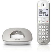 Philips XL4901S/38 Schnurloses Seniorentelefon Freisprechen, inkl. Mobilteil Champagner Philips XL4901S/38 Schnurloses Seniorentelefon Freisprechen, inkl. Mobilteil Champagner