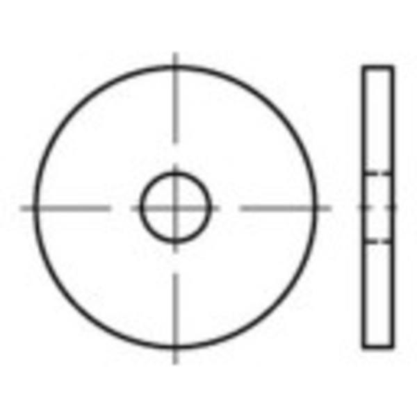 Rondelles TOOLCRAFT 1066651 (Ø x L) 18 mm x 68 mm Acier inoxydable A2 18 mm