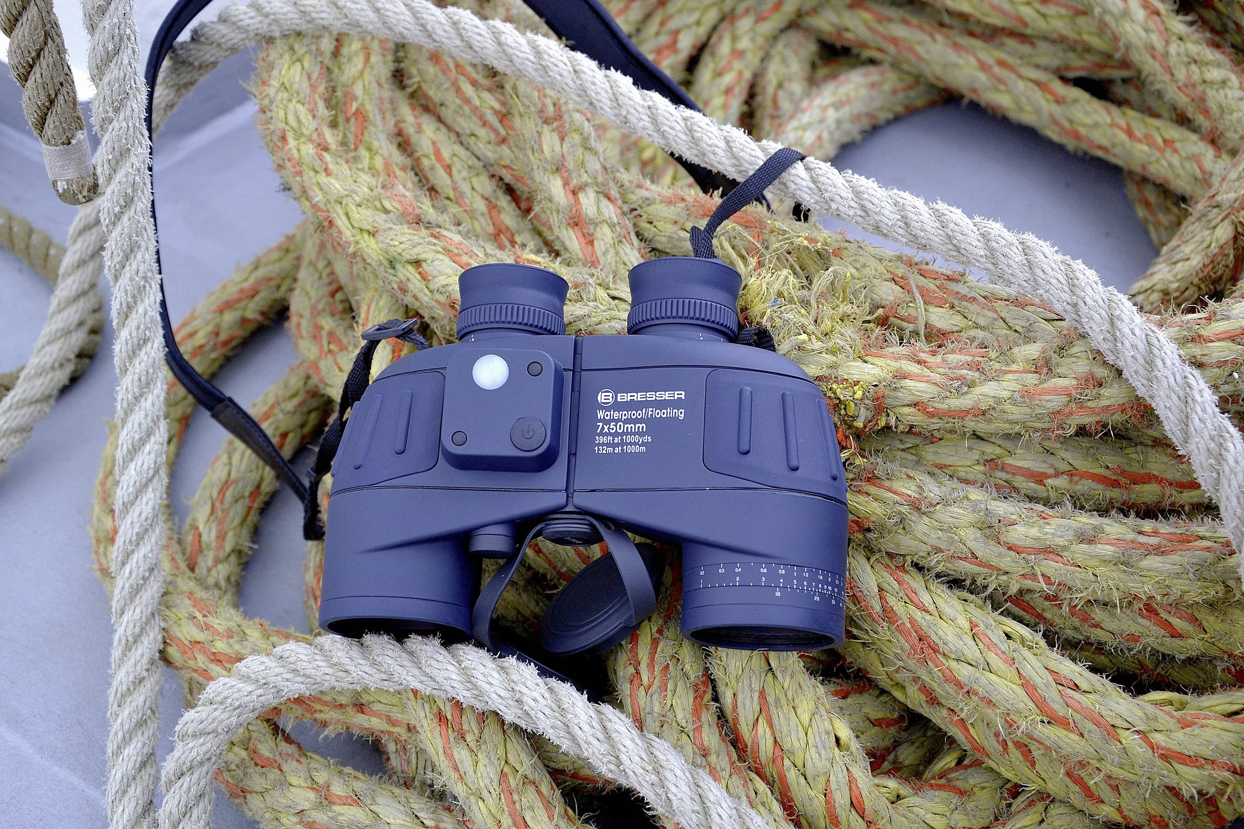 Bresser Optik Marine-Fernglas Nautic WD 7 x 50 mm Porro Blau 1866815