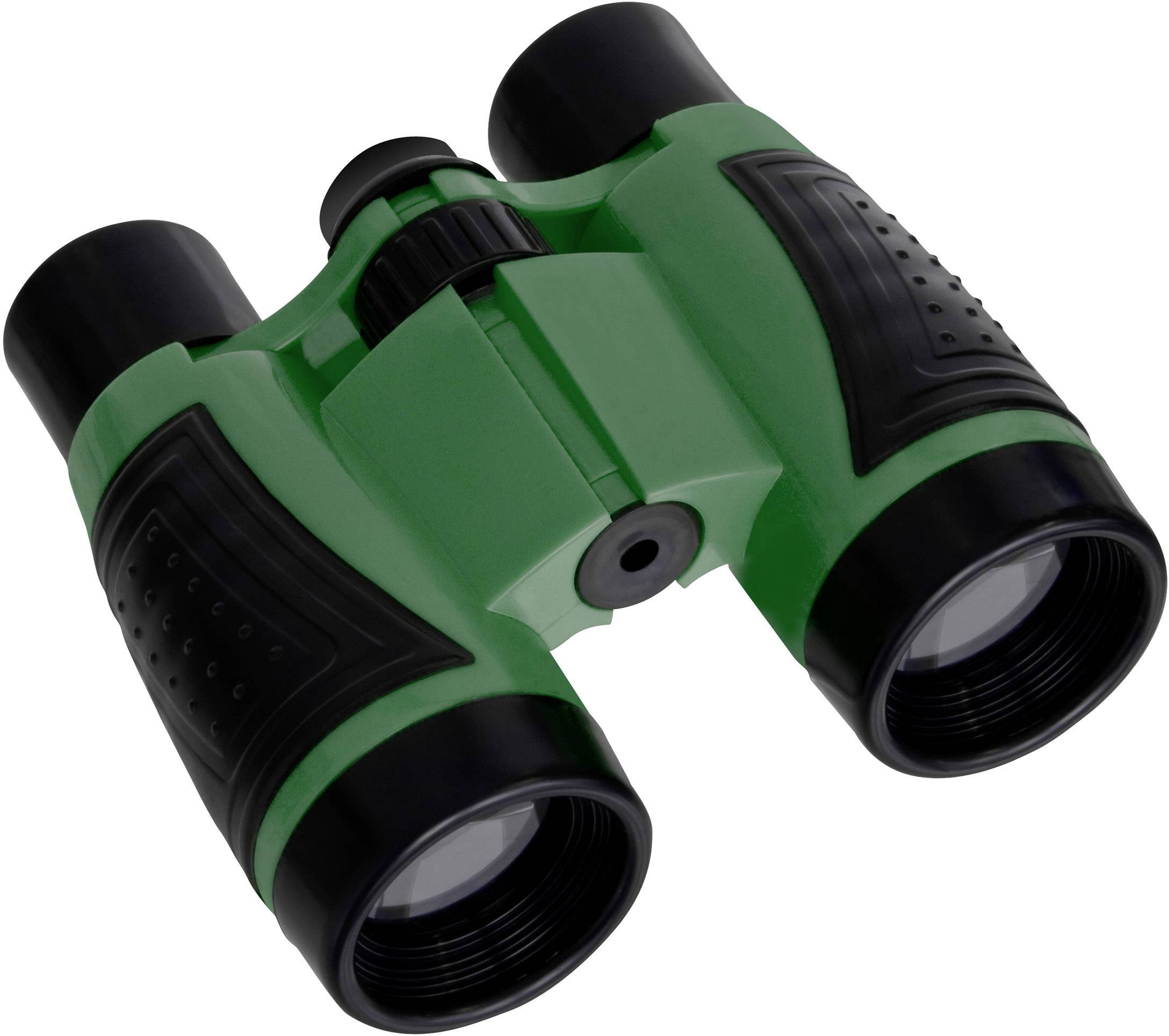 Bresser Optik Fernglas Outdoor-Set Junior 4 x 30mm Dachkant Schwarz, Grün 8830000