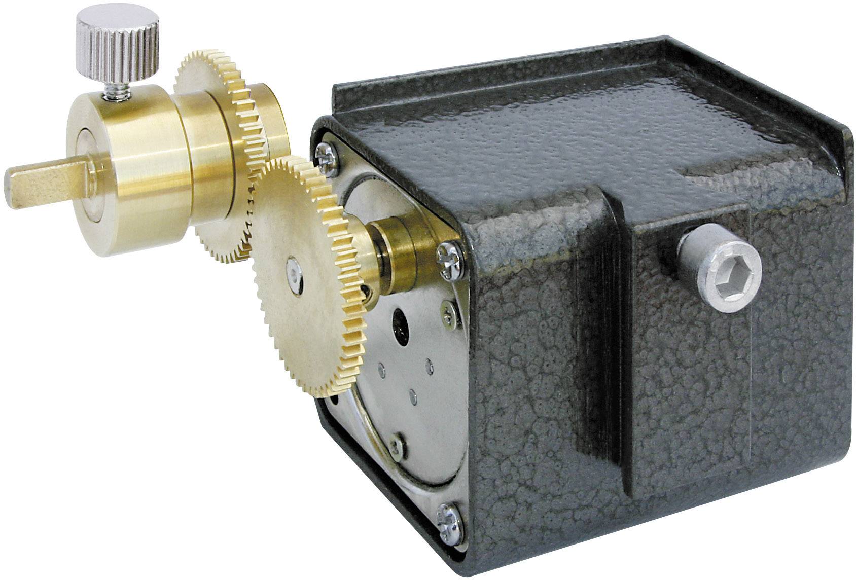 Messinggetriebe und Motor in rechteckigem Gehäuse, für mechanische Anwendungen oder Maschinenbauprojekte.