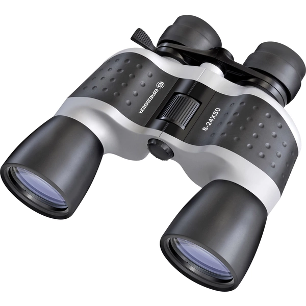 Bresser Optik Zoom-Fernglas Topas 8 <bis/> 24 x 50mm Porro Silber, Schwarz 8962142 Bresser Optik Zoom-Fernglas Topas 8 <bis/> 24 x 50mm Porro Silber, Schwarz 8962142