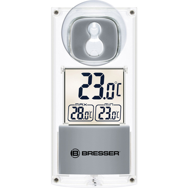 Bresser Optik 7030100 Fenster-Thermometer Transparent