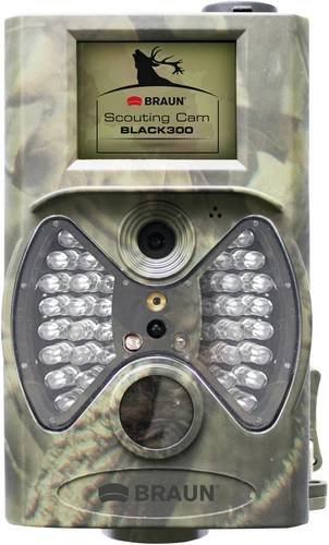Braun Germany Scouting Cam Wildkamera 12 Megapixel Black LEDs, Fernbedienung Camouflage