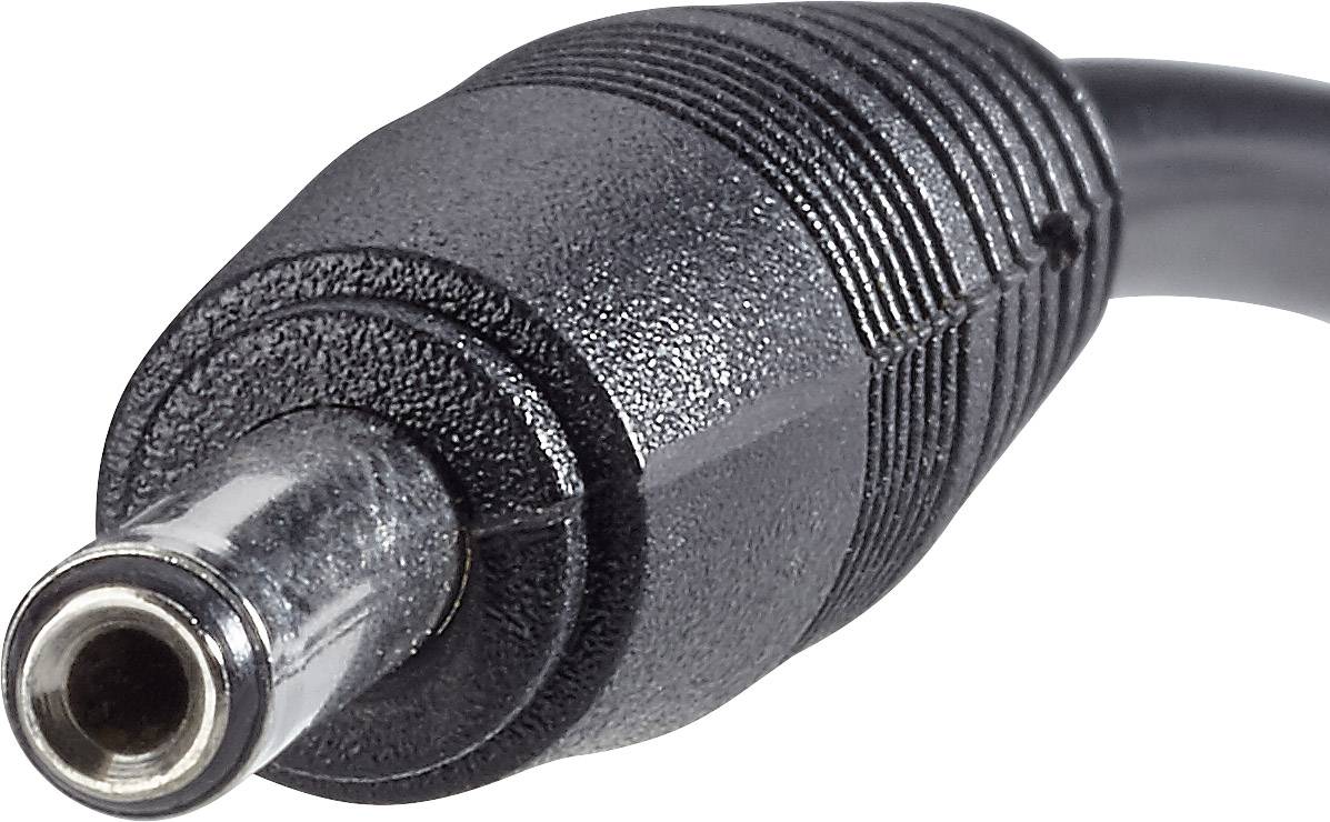 Renkforce USB-Stromkabel USB 2.0 USB-A Stecker, DC Stecker 3,5mm 1.00m Schwarz vergoldete Steckkontakte RF-4079667