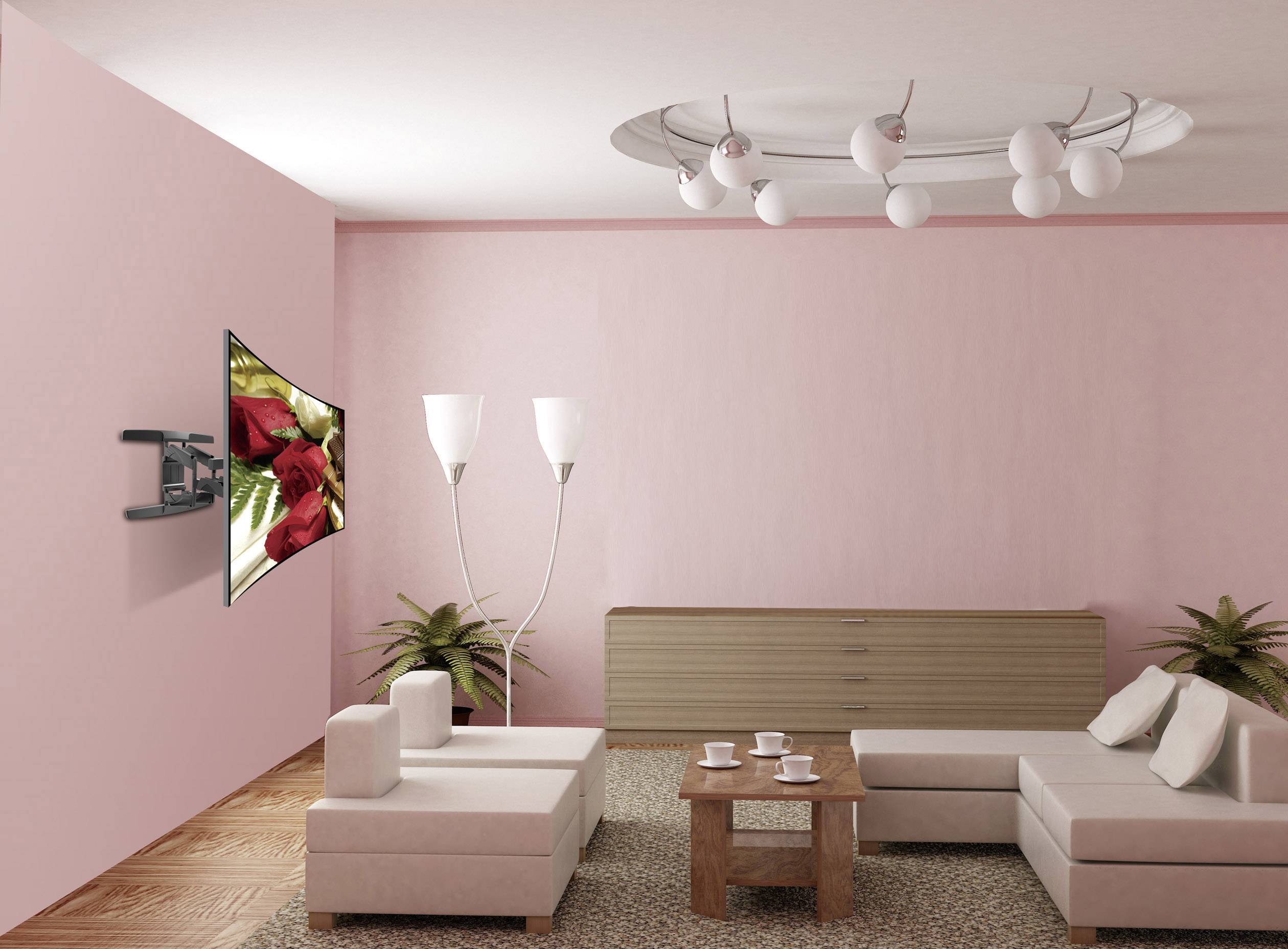 SpeaKa Professional SpecialX Universal TV-Eckhalterung 94,0cm (37") - 177,8cm (70") Neigbar+Schwenkbar, Rotierbar