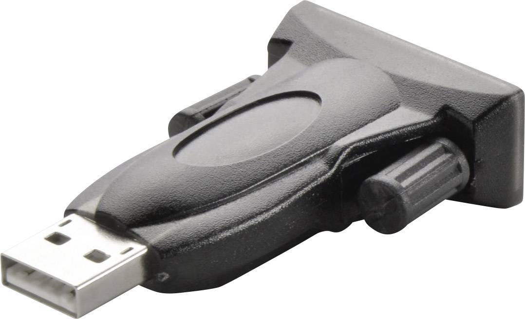 Renkforce USB 2.0, Seriell Adapter [1x USB 2.0 Stecker A - 1x D-SUB-Stecker 9pol.] 1.00m vergoldete Steckkontakte