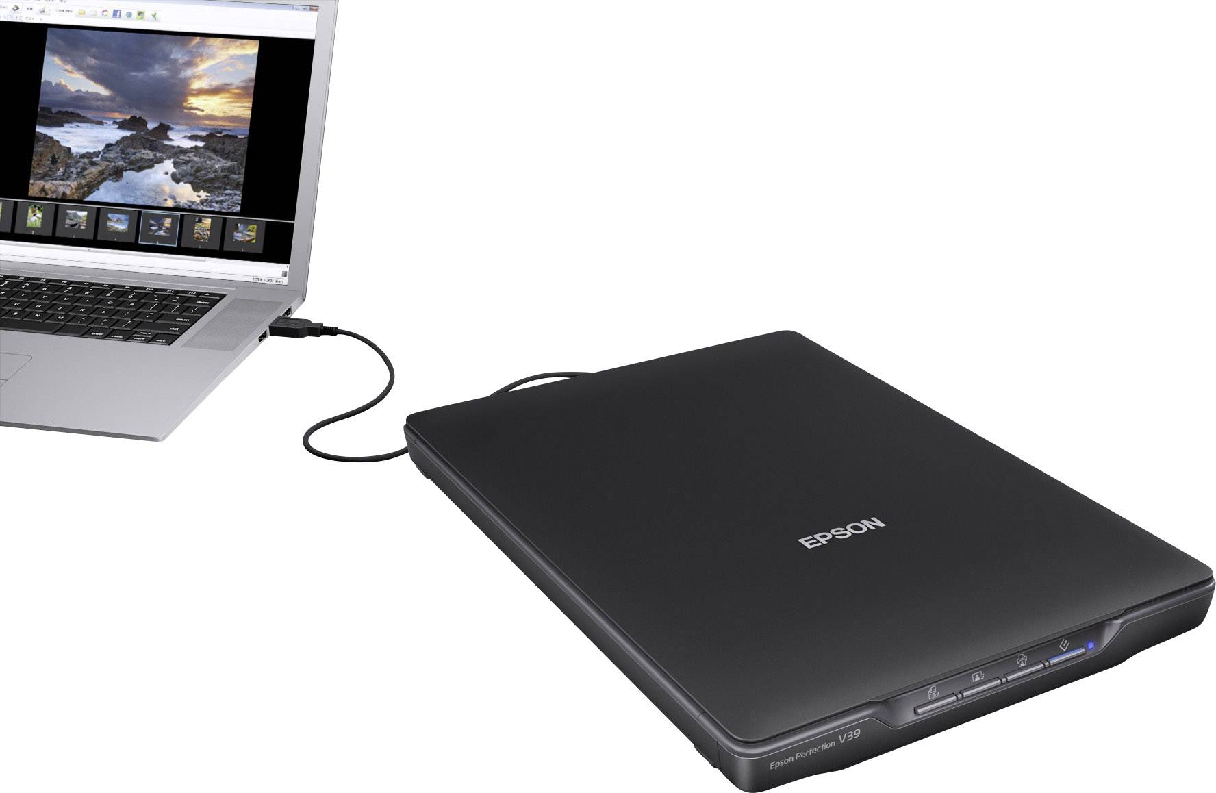 Epson Perfection V39 Flachbettscanner A4 4800 x 4800 dpi USB Dokumente, Fotos