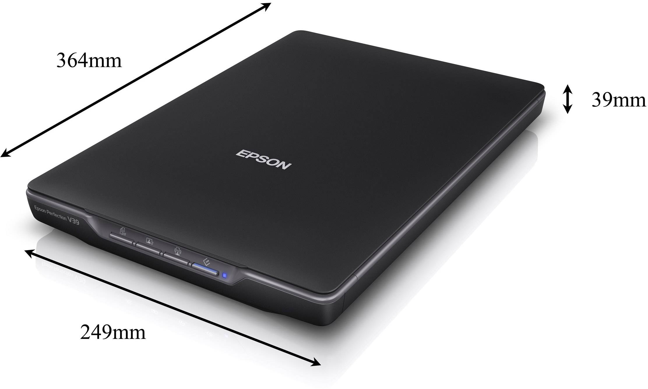 Epson Perfection V39 Flachbettscanner A4 4800 x 4800 dpi USB Dokumente, Fotos