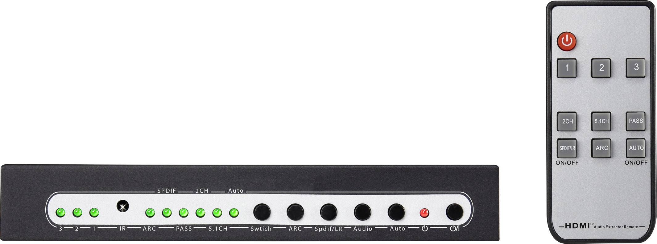 SpeaKa Professional SP-5441116 3 Port HDMI-Switch UHD 4K @ 60Hz
