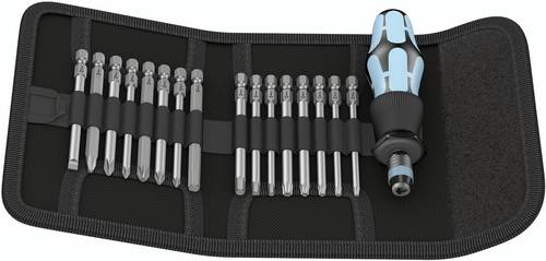 Wera Kraftform Kompakt 60 05071117001 Bit-Set 17teilig Schlitz, Kreuzschlitz Phillips, Kreuzschlitz