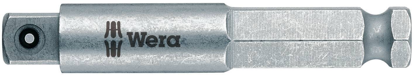 Metalladapter mit quadratischem Antrieb, markiert mit 'Wera'. Geeignet für Werkzeuganwendungen.