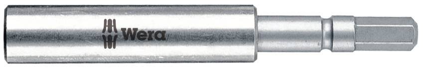 Metallischer Werkzeugaufsatz mit sechseckiger Spitze und 'Wera'-Logo.