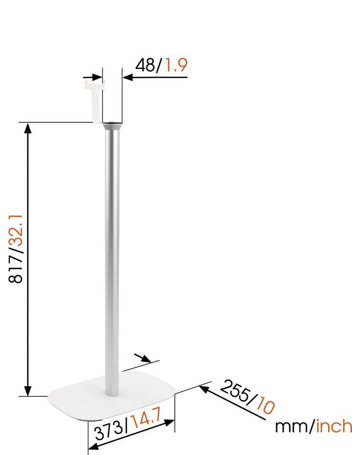 Lautsprecher-Ständer Vogel's SOUND 4303 Weiß Passend für: Sonos 3