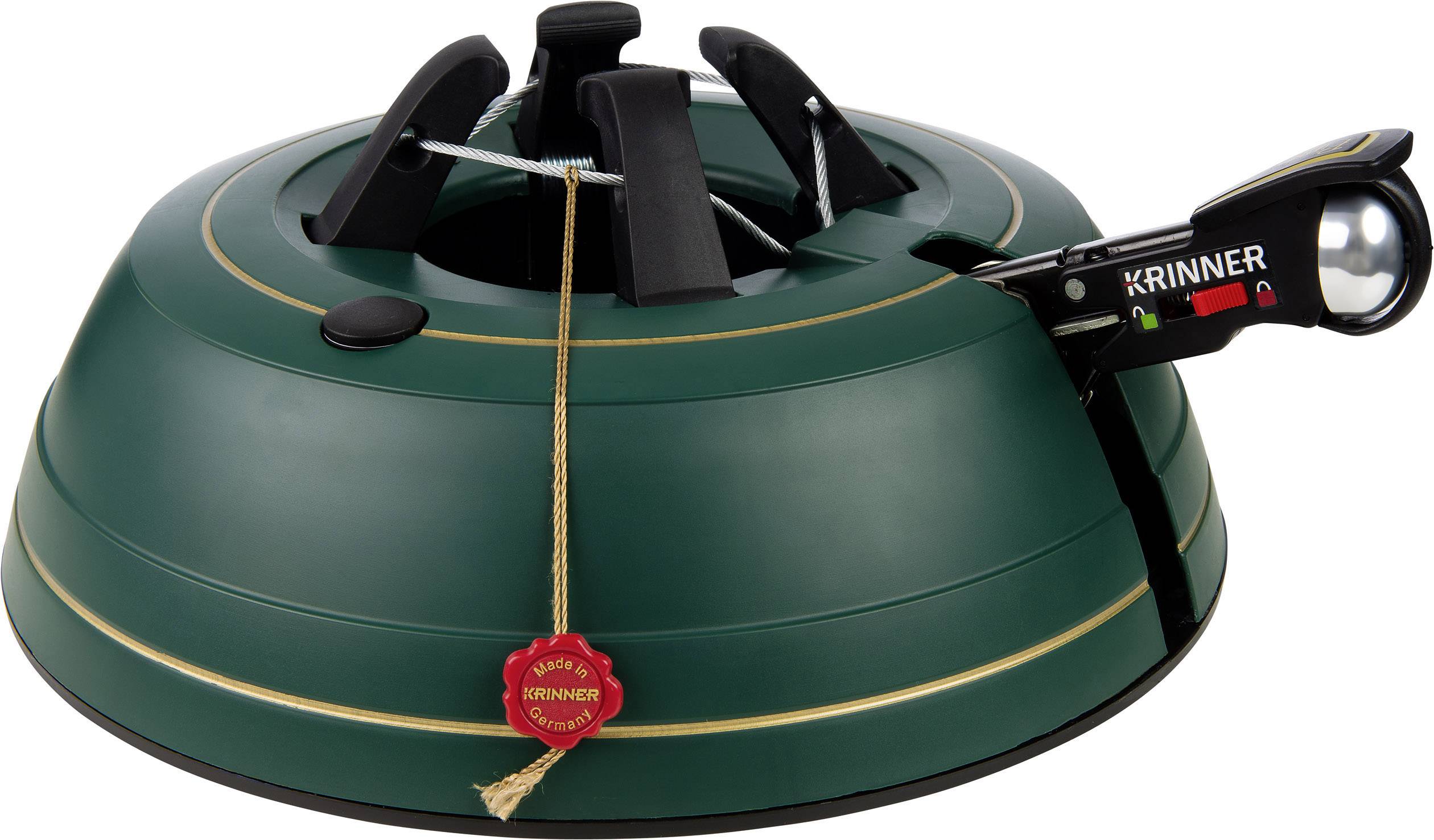 Krinner 94135 Premium L Weihnachtsbaumständer Baumhöhe (max.) 2.70 m Einseiltechnik mit Fußhebel Wasserstandsanzeige