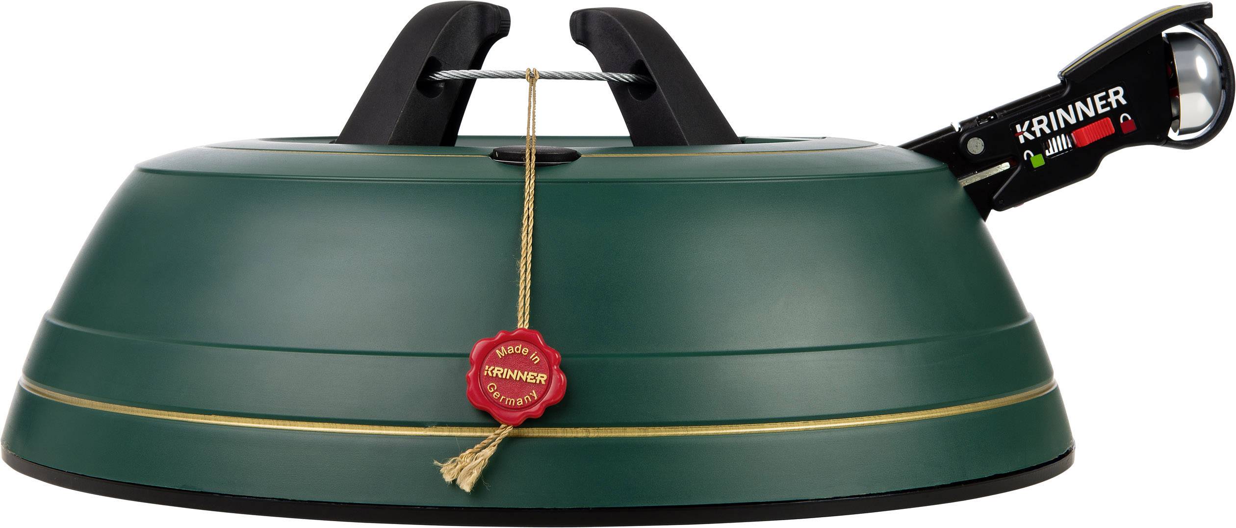 Krinner 94135 Premium L Weihnachtsbaumständer Baumhöhe (max.) 2.70 m Einseiltechnik mit Fußhebel Wasserstandsanzeige