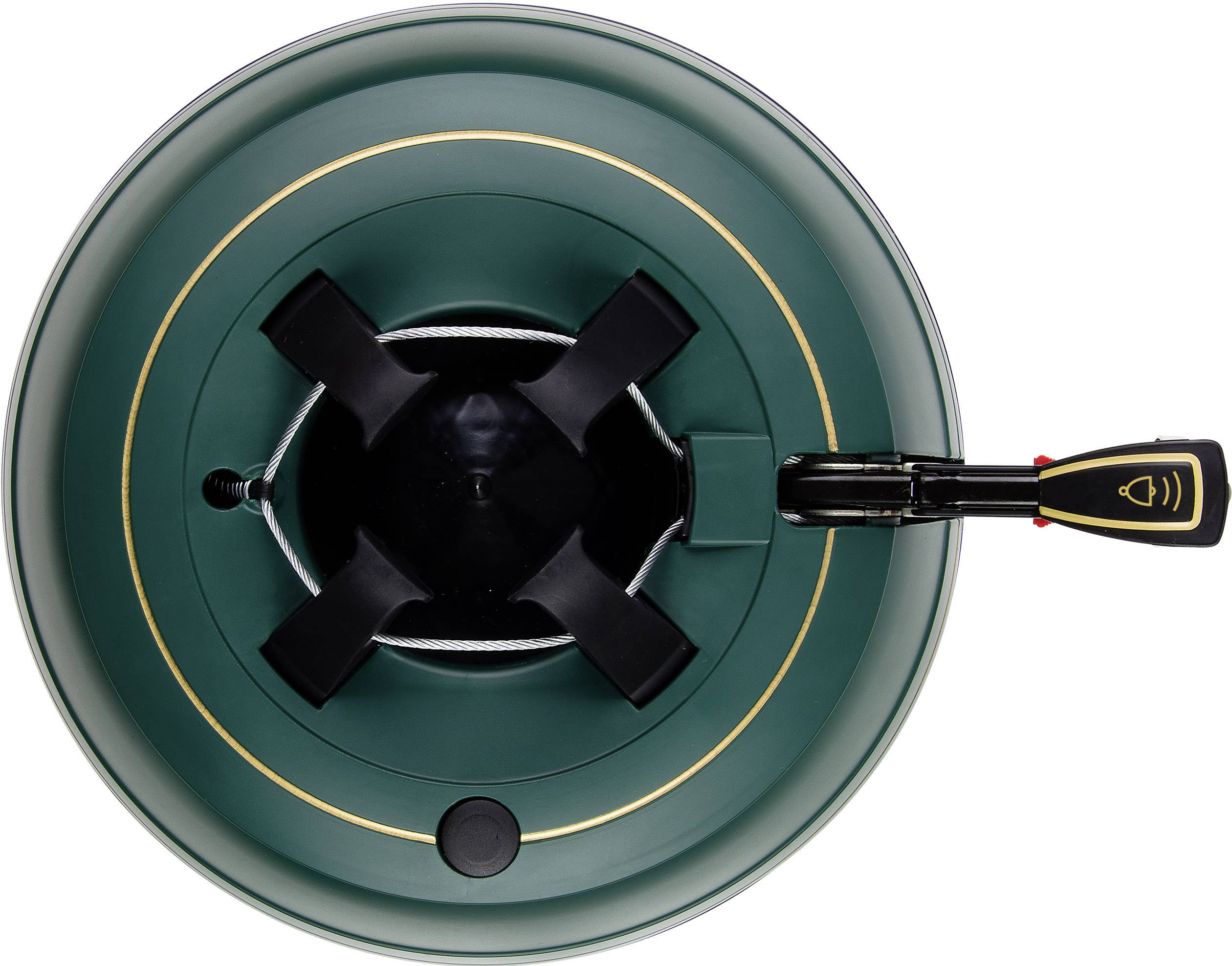 Krinner 94135 Premium L Weihnachtsbaumständer Baumhöhe (max.) 2.70 m Einseiltechnik mit Fußhebel Wasserstandsanzeige